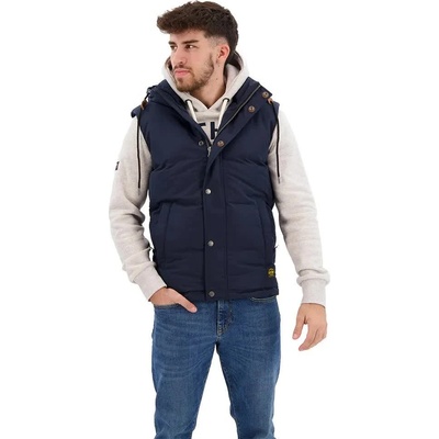 SUPERDRY Потник Superdry Everest Down Vest - Blue (Nordic Chrome Navy)