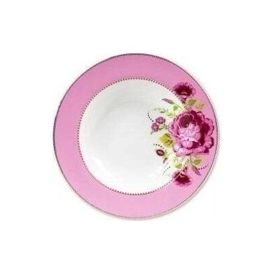 Pip Studio Floral Polévkový talíř růžový 21,5cm