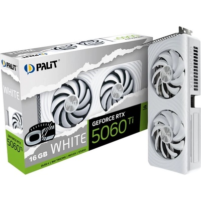 Palit GeForce RTX 5060 Ti White OC 16GB GDDR7 128bit (NE7506TU19T1-GB2061M)