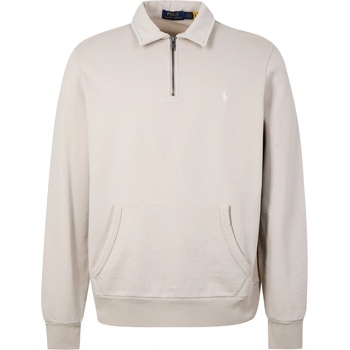 Ralph Lauren Блуза Polo Ralph Lauren Loopback Terry Cotton Quarter Zip Sweater - Stoneware Grey