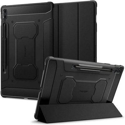 Spigen Противоударен Калъф за Samsung Tab S9 FE Plus, Spigen Rugged Armor Pro Case, Черен (ACS06856)