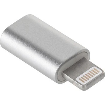 Redukce Micro USB - Lightning Silver