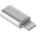 Redukce Micro USB - Lightning Silver