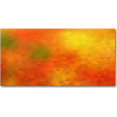 Fotoobraz na skle abstrakcie trojuholníky 100x50 cm