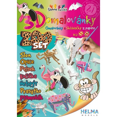 Helma 365 3D maľovanky ZOO set