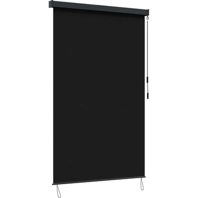 vidaXL Ролетна щора Черно 180 x 250 cm Текстил и Алуминий (42037197)