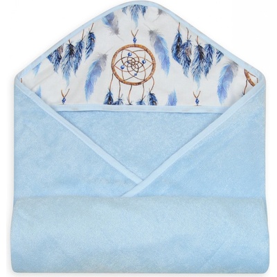 Baby Matex Osuška s kapucí bambusová 100x100cm modrá