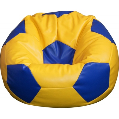 Fitmania Fotbalový míč XL vzor 12 žluto-modrá