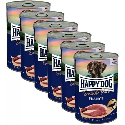 Happy Dog Ente Pur France kačacie 6 x 400 g