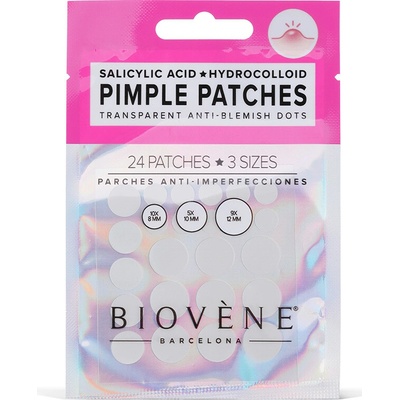 Biovène Náplasť na nedokonalosti Transparent Anti-Blemish Dots 24 ks