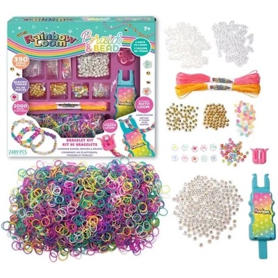Kensho Rainbow Loom: комплект за гривни Auto Loom с мъниста (A0183)