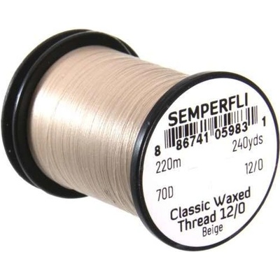 Semperfli Nit Classic Waxed Thread 12/0 Beige