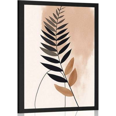 Plakát abstraktní botanické tvary kapradina - 20x30 no frame