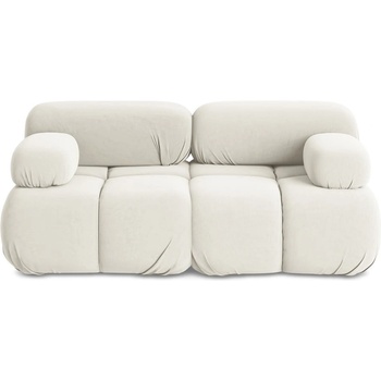 makamii Бял кадифен модулен диван 190 cm Lokua - Makamii (LOKUA_2S_1_P1_C1)