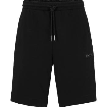 Boss Поларени къси панталони Boss Men's Headlo Mirror Fleece Jogger Shorts - Black