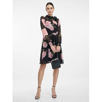 orsay Черна дамска рокля до коляното с цветя ORSAY Orsay | Cheren | ЖЕНИ | 34