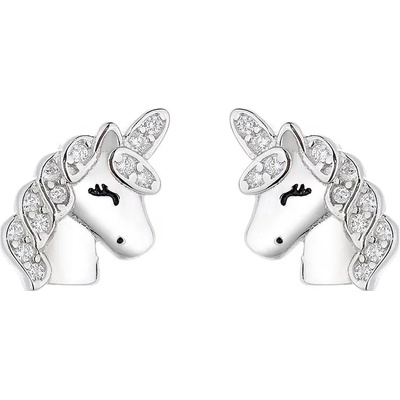 Majya Strieborné náušnice UNICORN 10151