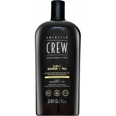 American Crew 3in1 Ginger + Tea šampon kondicionér a sprchový gel 1000 ml