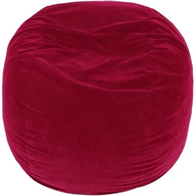 Pufrelax Пуф барбарон, 400л. , Matusalem - Bloody Red, Перящ се калъф, Подходящ за деца, Пълнеж с микс от мемори пяна и дунапрен, Гама Diamond