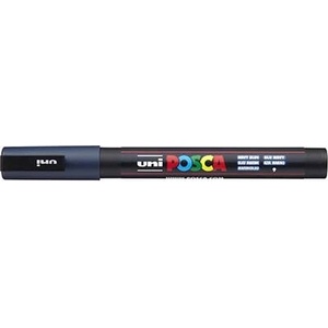 uni Декоративен маркер, 0, 9-1, 3 мм, UNI "Posca PC-3M", морско синьо 284893000 (284893000)