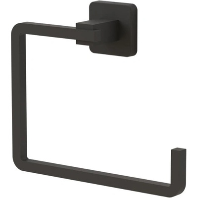 Закачалка за кърпа tekno tel tr mg 335b, 19х14х6 см, Закрепване с дюбел, Матово черно (9999150005)