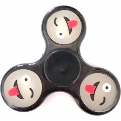 Antistresový Fidget Spinner Emoji černý