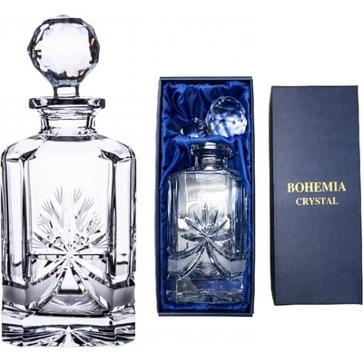 Onte Crystal Bohemia Crystal ručne brúsená karafa na whisky Mašľa 800 ml