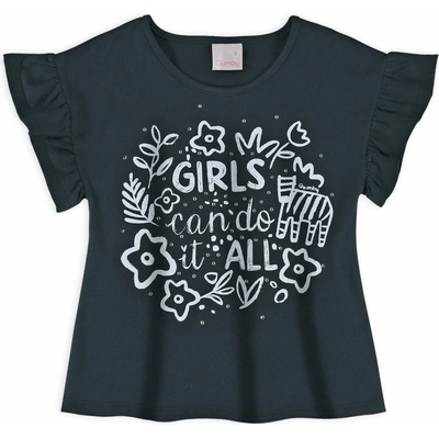 Dievčenské tričko Quimby Girls čierne