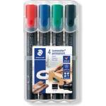 STAEDTLER Комплект маркери за алкохол, 2-5 мм, изрязани, STAEDTLER "Lumocolor 350", 4 различни цвята 350 WP4 (350 WP4)