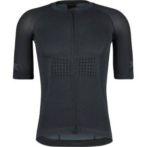X-Bionic Мъжка фланелка с къс ръкав за колоездене X-Bionic Xceed Ride Jersey S/S Cycling jersey - X Black / Rhino Grey - размер XL (056-3355-0214)