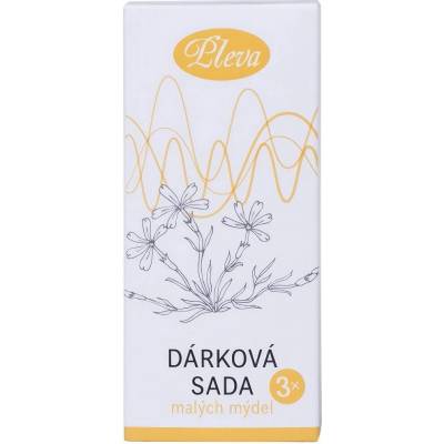 Pleva dárková sada mýdel 3x20g