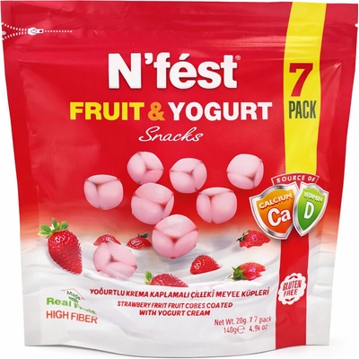 TAYAS N´fést fruit and yogurt snack strawberry 140 g