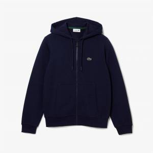 Lacoste Суичър Lacoste Mens Basic Full-Zip Hoodie - Navy 166