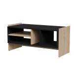 Cama meble Cama PORTO пейка/маса 100x50x46 дъб/черно (PORTO 473530)