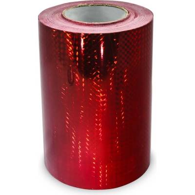 Univerzální hologramová samolepící fólie na metry MOTIV 1 čtverečky - šíře 20cm - červená