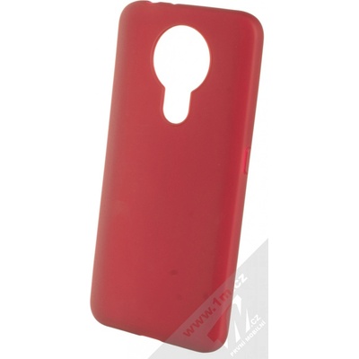 Pouzdro 1Mcz Matt TPU ochranné silikonové Nokia 3.4 tmavě červené