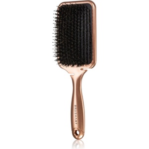 BrushArt Hair Boar bristle paddle hairbrush Четка за коса с косми от глиган Bronze