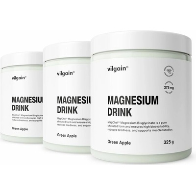 Vilgain Magnesium Drink 3× zelené jablko 325 g
