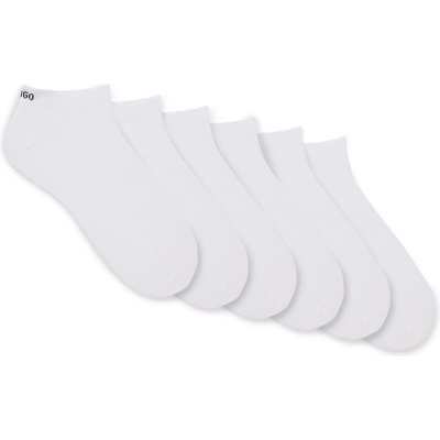 Hugo Чорапи Hugo Men's Cotton Blend 6-Pack Trainer Socks - White 100