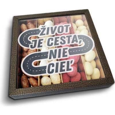 Sablio Mandle v čokoláde Život je cesta nie cieľ 4 x 80 g