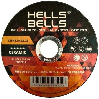 Hells Bells 125x1,0x22,2 mm HBSG12510