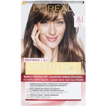 L'Oréal Excellence Creme Triple Protection 6,1 Natural Dark Ash Blonde 48 ml