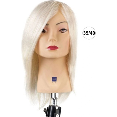Labor Pro Cvičná hlava 100% angora ultra blond délka vlasů 35/40 cm