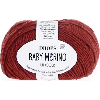 Příze DROPS Baby merino uni color 51 - bordó