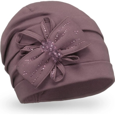 Krumlovanka Bavlněná dámská čepice W-0173/890 fialová