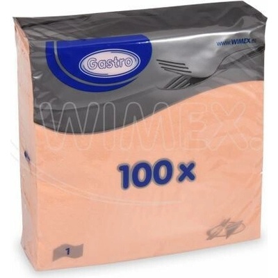 PAP Ubrousek FSC Mix 1vV apricot 33x33cm 100ks