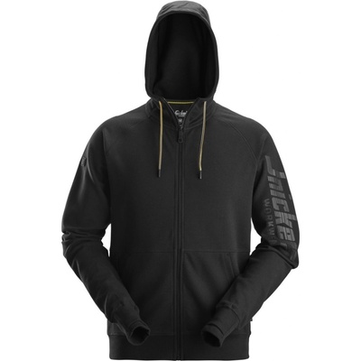 Snickers Workwear mikina Workwear na zip s kapucí černá