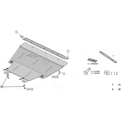 Kryt pod motor OPEL VIVARO Flatbed (E7) - Plech - 8595698040534