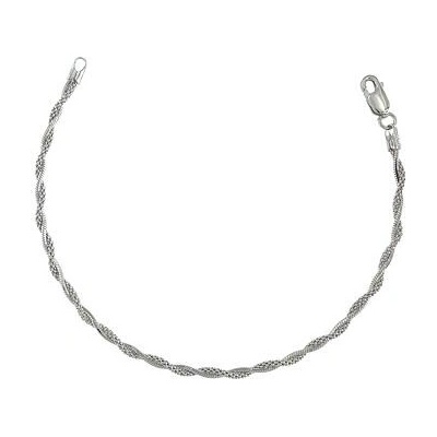 INFINITYSILVER Stříbrný náramek splétaný coreana/hádek 1792148417