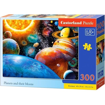 Castorland Planets and their moons 300 pcs Пъзел 300 броя Космос (GXP-598783) (GXP-598783)
